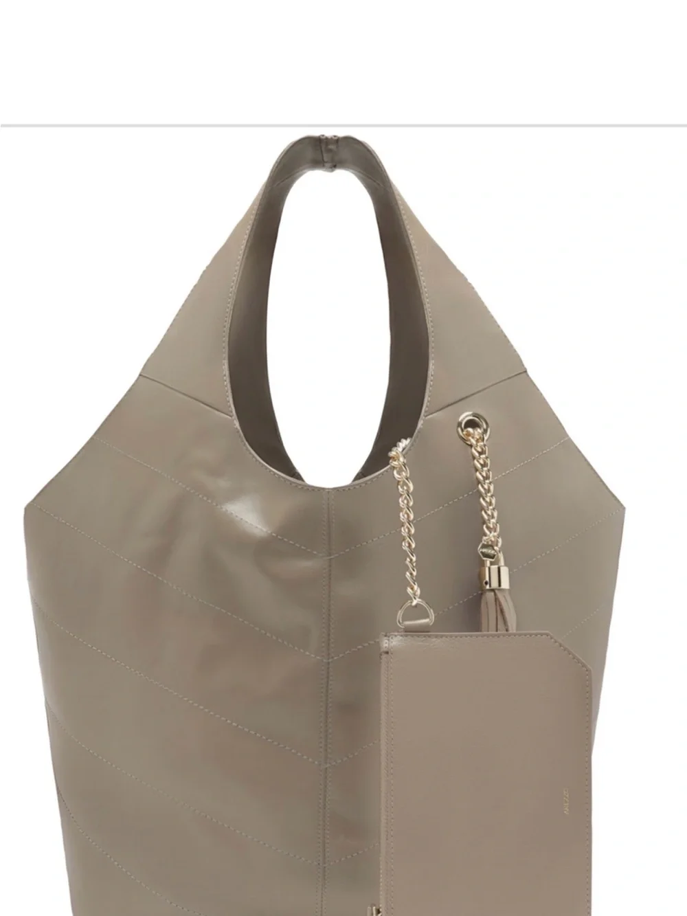 Arezzo Quilted Leather Hobo Bag